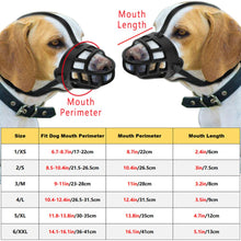 Load image into Gallery viewer, Pet Dog Adjustable Muzzle Mask Anti Bite Barking Silicone Mesh Mouth Halter Strong Dogs Muzzle Basket Pet Training Accessories