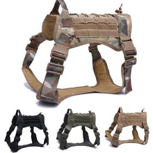 Load image into Gallery viewer, Military Tactical Dog Harness German Shepherd Pet Dog Vest With Handle Nylon Bgee Dog Leash Harness For Small Large Dogs Puppyun