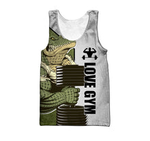 Load image into Gallery viewer, CLOOCL Rottweiler Love Fitness Tank Tops 3D Cartoon Animal Letter Print Tops Sleeveless Vests Harajuku Fashion GYM Men Clothing