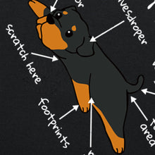 Load image into Gallery viewer, Funny Anatomy of A Rottweiler Dog T Shirts Summer Graphic Cotton Streetwear Short Sleeve Birthday Gifts T-shirt Mens Clothing