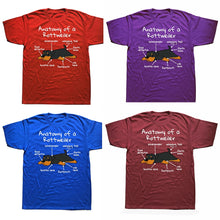 Load image into Gallery viewer, Funny Anatomy of A Rottweiler Dog T Shirts Summer Graphic Cotton Streetwear Short Sleeve Birthday Gifts T-shirt Mens Clothing