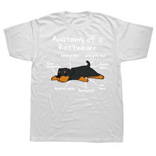 Load image into Gallery viewer, Funny Anatomy of A Rottweiler Dog T Shirts Summer Graphic Cotton Streetwear Short Sleeve Birthday Gifts T-shirt Mens Clothing