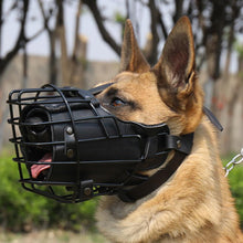 Load image into Gallery viewer, Anti-Bite Dog Tactical Impact Mouth Cage Mask German Shepherd Doberman Rottweiler Sniffer Dog Training Muzzle Dog Accessories