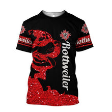 Load image into Gallery viewer, Summer T Shirt Men Handsome Rottweiler Hunting 3D Print Harajuku Casual Short Sleeve T-shirt Unisex Top