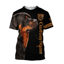 Load image into Gallery viewer, Summer T Shirt Men Handsome Rottweiler Hunting 3D Print Harajuku Casual Short Sleeve T-shirt Unisex Top