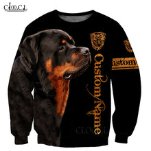 Load image into Gallery viewer, CLOOCL Beautiful Rottweiler Black 3D Print Men Women Hoodie Sweatshirts Harajuku Fashion Hooded Autumn Casual Tops Drop Shipping