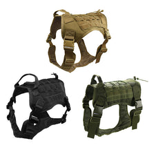 Load image into Gallery viewer, Dog Adjustable Vest Harness Set Outdoor Tactical Training Anti-shock Dog Harness For Medium Large Hunting Dog Pitbull Rottweiler