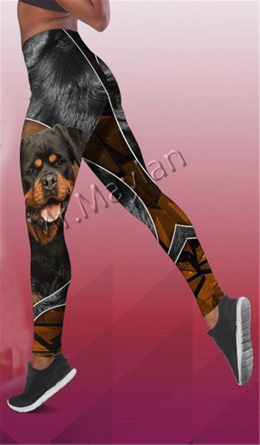 Fashion 3D Print Animal Faithful Rottweiler Dog Women Hollow Tanktop & Legging For Hipster Leisure Female Sexy Vest Clothe S-505