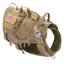 Load image into Gallery viewer, Tactical Dog Harness Military No Pull Pet Harness Vest For Medium Large Dogs Training Hiking Molle Dog Harness With Pouches
