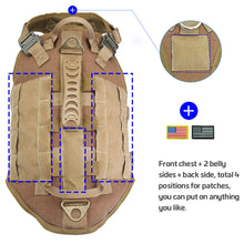Load image into Gallery viewer, Tactical Dog Harness Military No Pull Pet Harness Vest For Medium Large Dogs Training Hiking Molle Dog Harness With Pouches
