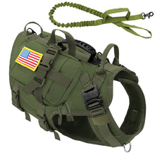 Load image into Gallery viewer, Tactical Dog Harness Military No Pull Pet Harness Vest For Medium Large Dogs Training Hiking Molle Dog Harness With Pouches
