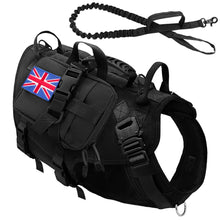 Load image into Gallery viewer, Tactical Dog Harness Military No Pull Pet Harness Vest For Medium Large Dogs Training Hiking Molle Dog Harness With Pouches
