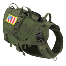 Load image into Gallery viewer, Tactical Dog Harness Military No Pull Pet Harness Vest For Medium Large Dogs Training Hiking Molle Dog Harness With Pouches
