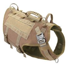 Load image into Gallery viewer, Tactical Dog Harness Military No Pull Pet Harness Vest For Medium Large Dogs Training Hiking Molle Dog Harness With Pouches
