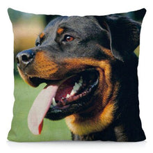 Load image into Gallery viewer, XUNYU Cute Rottweiler Dog Cushion Cover Animal Pillow Case Home Decoration Sofa Decor 45x45cm DWG031
