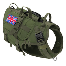 Load image into Gallery viewer, Tactical Dog Harness Military No Pull Pet Harness Vest For Medium Large Dogs Training Hiking Molle Dog Harness With Pouches
