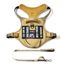 Load image into Gallery viewer, Dog Tactical Harness Vest Pet Dog Harness with 5pcs Dog Patches, Reflective Pet Harness No Pull with Durable Soft Padded Handle
