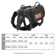 Load image into Gallery viewer, Tactical Dog Harness Leash Durable Military Dog Harness Vest MOLLE For Large Dogs erman Shepherd Training Harnesses With Pouches
