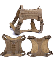 Load image into Gallery viewer, Tactical Dog Harness Military Training  Padded Quick Release Vest Pet Training Dog Harness For Set Small Medium Large Dogs
