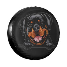 Load image into Gallery viewer, Cute Rottweiler Dog Spare Tire Cover Bag Pouch for Jeep Pajero Animal Dust-Proof Car Wheel Covers 14&quot; 15&quot; 16&quot; 17&quot; Inch
