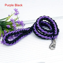 Load image into Gallery viewer, 130cm L/XL Super Strong Coarse Nylon Dog Leash Army Green Canvas Double Row Adjustable Dog Collar For Medium Large Dogs
