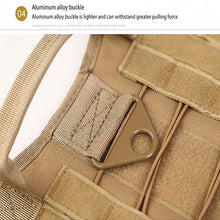 Load image into Gallery viewer, Tactical Dog Harness Military Training  Padded Quick Release Vest Pet Training Dog Harness For Set Small Medium Large Dogs

