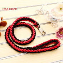 Load image into Gallery viewer, 130cm L/XL Super Strong Coarse Nylon Dog Leash Army Green Canvas Double Row Adjustable Dog Collar For Medium Large Dogs
