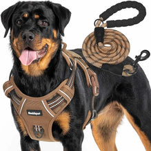 Load image into Gallery viewer, Heavy Duty Tactical Dog Harness for Large Dogs, Adjustable No-Pull Reflective Training Vest in Pink Camo
