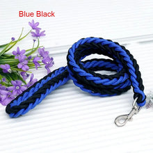 Load image into Gallery viewer, 130cm L/XL Super Strong Coarse Nylon Dog Leash Army Green Canvas Double Row Adjustable Dog Collar For Medium Large Dogs
