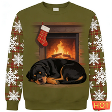 Load image into Gallery viewer, Funny Rottweiler Graphic Ugly Christmas Sweater Fashion Cute Dog 3D Printed Xmas Sweatshirts Loose Breathable Unisex Pullovers
