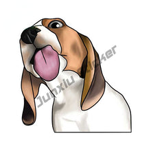 Load image into Gallery viewer, Cartoon Dabbing Rottweiler Funny Vinyl Waterproof Sticker Decal Car Laptop Window Bumper 3D Torn Metal Decal Reflective Sticker
