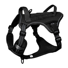 Load image into Gallery viewer, Dog Tactical Harness Vest Pet Dog Harness with 5pcs Dog Patches, Reflective Pet Harness No Pull with Durable Soft Padded Handle

