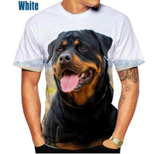 Load image into Gallery viewer, 2022 Cute Pet Dog Rottweiler 3D Printing T-shirt Men&#39;s and Women&#39;s Summer Casual Short-sleeved Funny T-shirt XS~5XL
