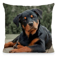 Load image into Gallery viewer, XUNYU Cute Rottweiler Dog Cushion Cover Animal Pillow Case Home Decoration Sofa Decor 45x45cm DWG031
