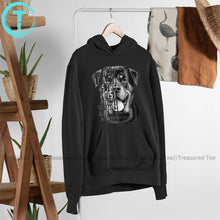 Load image into Gallery viewer, Autumn Rottweiler Rottweiler Quote Loyalty Quote Rottweiler Head Rottweiler Text Rottweiler Po Hoodies Cotton Streetwear Pullove
