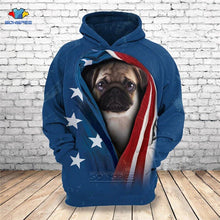 Load image into Gallery viewer, 2020 Men Sweatshirt German Shepherd Pug Poodle Doberman French Bulldog Shih tzu Pomeranian Rottweiler 3D Pets Print Hoodies E48
