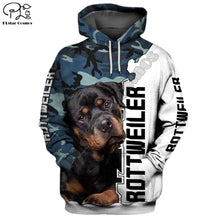 Load image into Gallery viewer, Mens Funny  Rottweiler dog 3d print New hoodies autumn long sleeve Sweatshirts women pullover tracksuit hoody spring outwear
