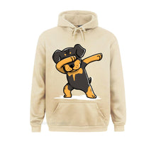 Load image into Gallery viewer, Men Hoodie Dabbing Rottweiler Funny Novelty Percent Cotton Rottie Dog Dance Dabbin Dab Women New Oversized
