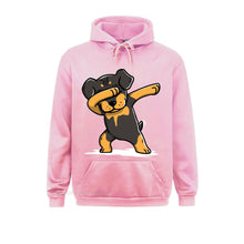 Load image into Gallery viewer, Men Hoodie Dabbing Rottweiler Funny Novelty Percent Cotton Rottie Dog Dance Dabbin Dab Women New Oversized
