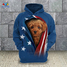 Load image into Gallery viewer, 2020 Men Sweatshirt German Shepherd Pug Poodle Doberman French Bulldog Shih tzu Pomeranian Rottweiler 3D Pets Print Hoodies E48
