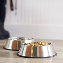 Load image into Gallery viewer, Stainless Steel Dog Bowl Dog Food Bowls  Metal Dog Feeder 6 Sizes Pet Feeder for Small Medium Dog Placemat Bowl Cat Bowl
