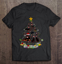 Load image into Gallery viewer, Men Funny T Shirt Fashion tshirt Merry And Bright Rottweiler Christmas Tree Women t-shirt
