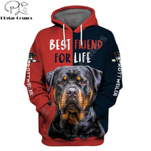 Load image into Gallery viewer, Love Rottweiler Dog 3D Printing Fashion Mens Hoodie Streetwear Pullover Autumn Sweatshirt Unisex Casual Jacket Tracksuit DW680
