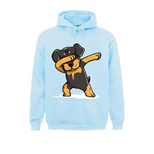 Load image into Gallery viewer, Men Hoodie Dabbing Rottweiler Funny Novelty Percent Cotton Rottie Dog Dance Dabbin Dab Women New Oversized
