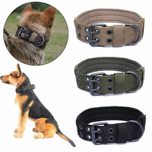 Load image into Gallery viewer, 1PC Military Tactical Adjustable Dog Training Collar Nylon Leash Metal Buckle M-XL
