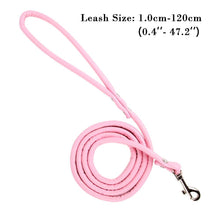 Load image into Gallery viewer, 1 PC Pet Product Soft PU Leather Smll Dog Leashes 120cm Dog Lead Pet Training Walking Puppy Leash Material Smooth Easy to Clean
