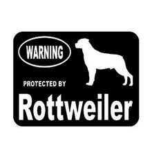 Load image into Gallery viewer, Car Sticker 13.2cm*10cm Fashion  By Rottweiler Dog Decal Reflective Laser 3D Car Stickers Vinyl Car Styling Black Silver
