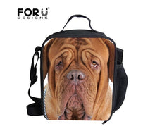 Load image into Gallery viewer, FORUDESIGNS Bento Lunch Box Picnic Bag Children 3D Pet Dog Rottweiler Lunch Bag Kids Food Container School Meal Package Lunchbox
