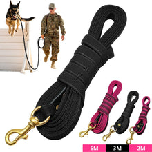 Load image into Gallery viewer, Long Dog Leash Nylon Non-slip Dog Tracking Lead Leash For Medium Large Dogs Walking Training 2m 3m 5m
