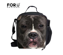 Load image into Gallery viewer, FORUDESIGNS Bento Lunch Box Picnic Bag Children 3D Pet Dog Rottweiler Lunch Bag Kids Food Container School Meal Package Lunchbox
